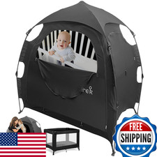 Tiny Trek Pack And Play Blackout Cover Travel Crib Tent Cover For Babies And