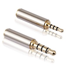 MIUONO 2.5mm to 3.5mm Adapter and Adapter, Gold Plated