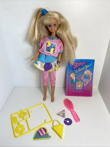 1989 Vintage Mattel Cool Tops Skipper With Skipper Teen Scrapbook