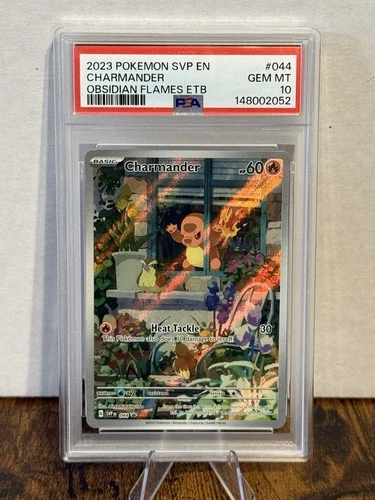 Pokemon Obsidian Flames Charmander ETB Black Star Promo 044 PSA 10 Fresh Cert