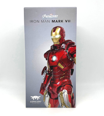 Comicave Studios Marvel Iron Man Mark VII 1/12 Die Cast Figur LED
