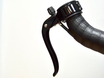 Rennrad Fahrrad Bremshebel für Bullhornlenker Alu schwarz Ø 22,2 mm - 23,8 mm
