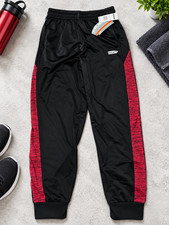 NWT Hind Boys Athletic Pants Black M 10/12 100% Polyester