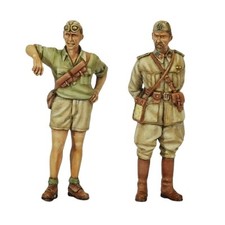 1/35 Scale Resin Figure Model Kit Officials and Privates in North Africa Unassem