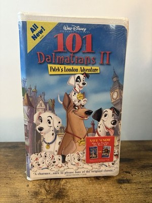 101 Dalmatians 2-Patch's London Adventure (VHS, 2003) New Sealed