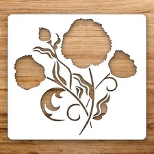 Floral Design Large Reusable Wall Stencil For Painting DIY Home Decor Template
