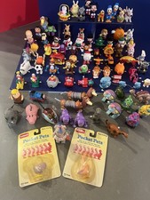 LARGE Collection 90 Vintage Plastic / Tin Wind Up Toys, Various Makers  Themes