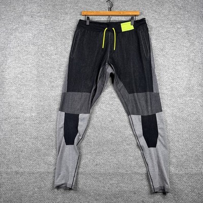 Nike Sportswear Tech Pack Knit Pants Mens Large L Black Grey AR1589-010