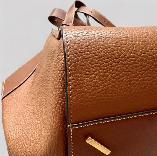 Borsa a tracolla Loewe amaca in pelle marrone a 2 vie borsa a mano - Foto 9 di 18