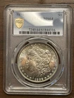 PCGS RAINBOW TONED MORGAN 1896 MS64 BEAUTIFUL
