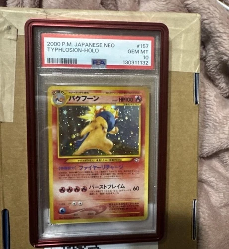 2000 Pokemon Japanese Neo Genesis Typhlosion #157 PSA 10 LOW POP