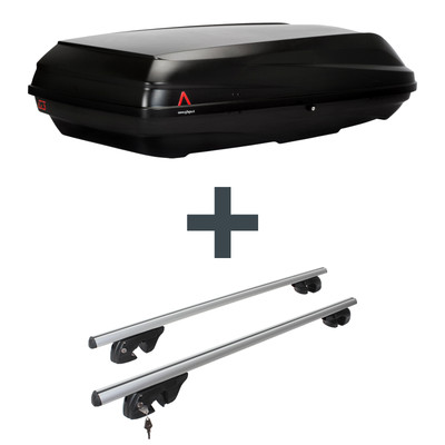 Dachbox G3 BiCube 520+ + Dachträger Menabo Sherman für Toyota FJ Cruiser GSJ1 FP