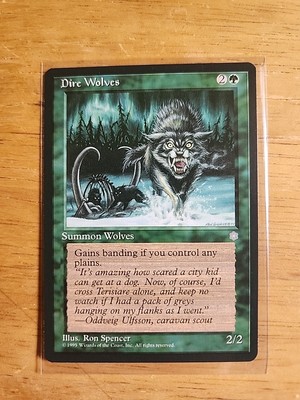 Dire Wolves - Ice Age - MTG Magic - Common - Green Creature