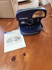 Vintage Polaroid One Step Auto Focus Instant 600 Film Camera Blue Works Read