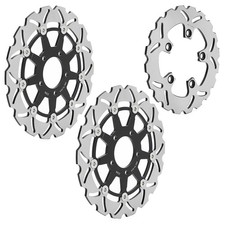 Wavy Front Rear Brake Discs Rotors For SUZUKI SV 650 S SV650S SV 650S 2003-2015