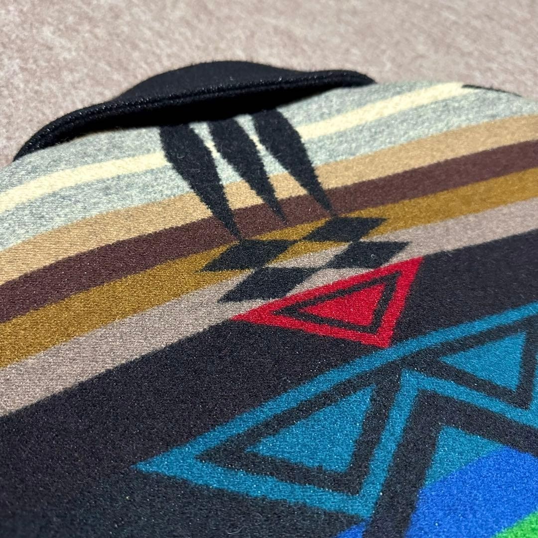 Pendleton Wool Jacket Native Pattern Black Made i… - image 8