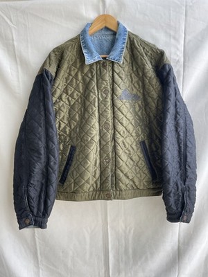 Levi's Vintage 90's Reversible Quilted Chain Stitch Denim Trucker Jacket Size M