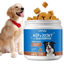 Glucosamine for Dogs Hip and Joint Supplement 120 Mobility Chews EXP 07/2026
