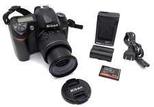 Nikon D70s DSLR 6.1MP Camera w/ NIKKOR 18-55mm VR Lens Kit AF-P DX Bundle TESTED