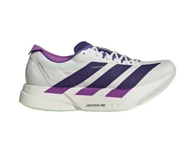 adiósPro4 26.5 Adidas Adizero Adios Pro 4 Core White Purple Lime Burst Men's Size