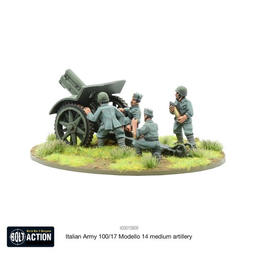 Warlord Games Bolt Action Italian Army 100/17 Modello 14 Medium Artillery - Picture 3 of 3