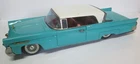 Vintage Bandai Blue Lincoln Continental Friction Tin Toy Car-11 1/2in.-NICE!