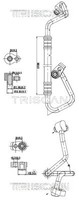 Klimaleitung FÜR Ford Focus Iii, Ford Focus III Stufenheck - Triscan 9010 16008