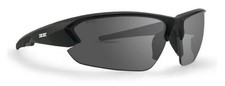 Epoch Eyewear Midway Sport Sunglasses   Black Polycarbonate Frame  Smoke Lenses