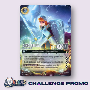 lorcana challenge cards Cinderella Stouthearted 3/C1 - Promo Non-Foil Pristine 10! Disney Lorcana Challenge Set 1