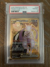 2025 POKEMON DESTINED RIVALS HYPER RARE #240 TEAM ROCKET'S MEWTWO EX PSA 10 on eBay