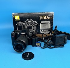 Nikon D D50 6.1MP Digital SLR Camera Boxed With 18-55mm Lens, SD Card & Charger