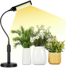 Grow Lights Plants Desk LED Grow Light with Base Full Spectrum Warm White