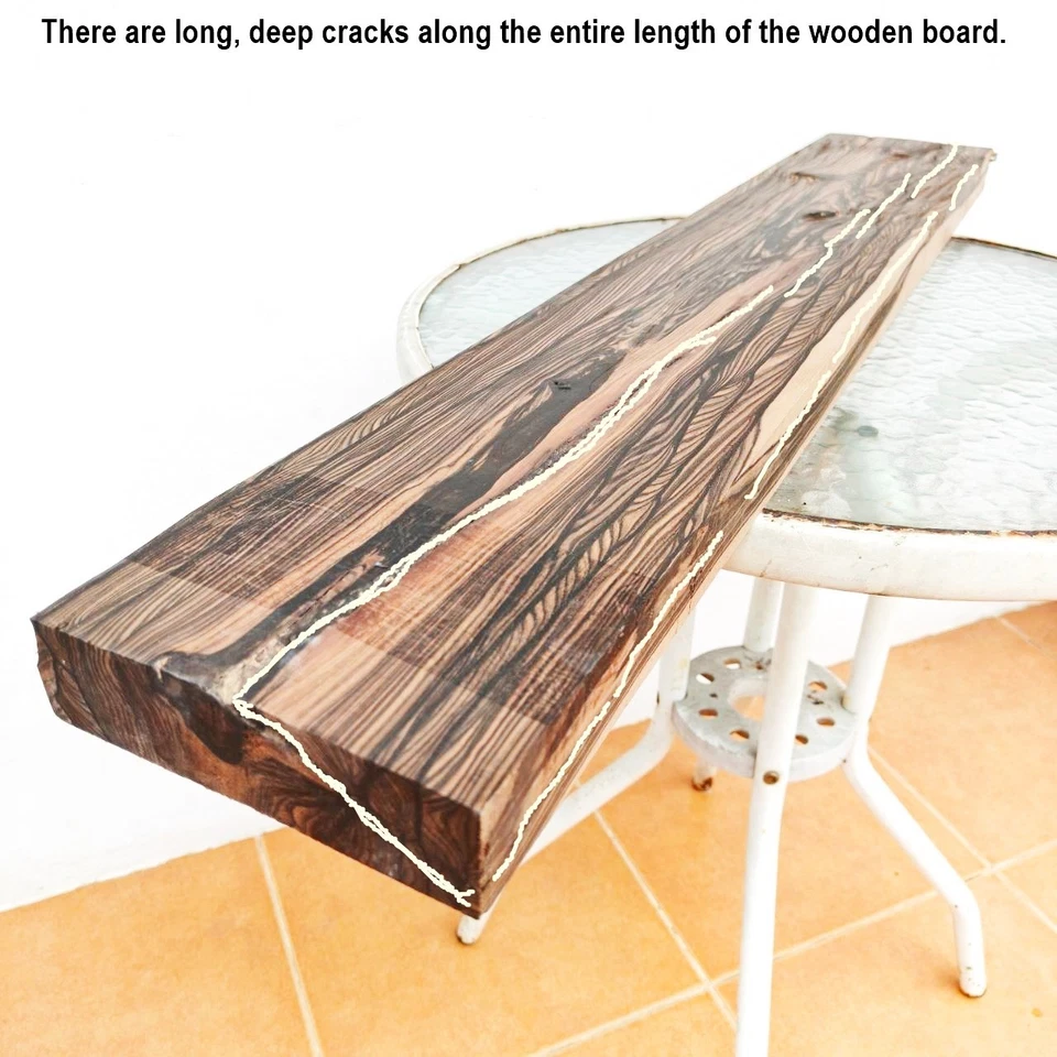 Madera exótica de ébano Macassar 40 1/2" x 6 1/2" x 1 5/8" #725 Foto 3 de 4