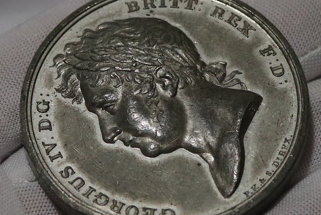 🧭 🇬🇧 UK GB George IV 1821 CORONATION MEDAL By Thomas Halliday 50mm B87 ZI16