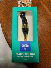 Tabitha Brown Blacky the Dog Wine Stopper NIB