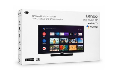 Lenco LED-3263BK V2 32'' Android Smart TV HD HDR WLAN DVB-T2/S2/C Fernseher