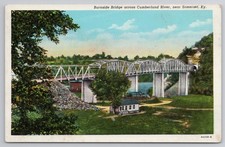 Burnside Bridge Cumberland River Somerset Kentucky KY Unp Wb Postcard