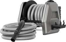 Vacuum Hose Reel with 30Ft Extension Retractable Hose, 1-1/4'' Wall Mount Vacuum