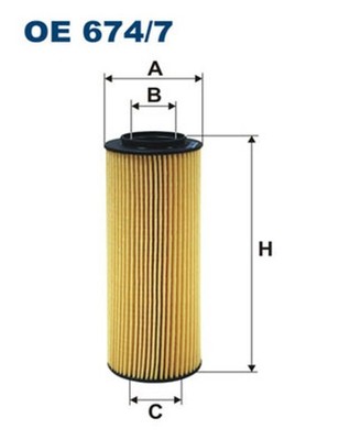 Ölfilter FILTRON OE 674/7 Filtereinsatz für HYUNDAI ix55 CRDi 4WD