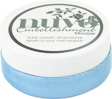 2 Pack - Nuvo Embellishment Mousse-Powder Blue - NEM-820