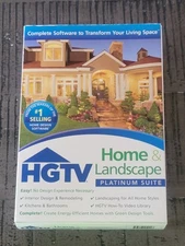 HGTV Home & Landscape Platinum Suite Design, Version 4,  PC - XP Vista, 7, 8