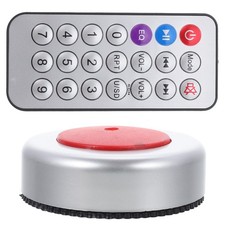 Toyvian 1 Set Fart Machine Remote Noise Maker Funny Gag Sound Silver and Red