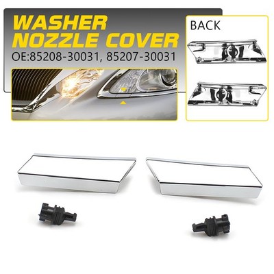 For Lexus GS300 GS350 GS460 2x Headlight Washer Nozzle Cover Set Left+Right Side
