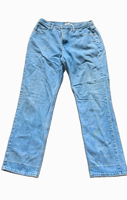 Lee Riders Men's Relaxed Fit Mid Rise Light Wash Straight Denim Jeans 31