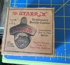 Rare Vintage Coca-Cola Bottle Opener Starr X Wall Mount W/ Original Box