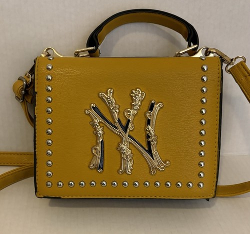 NY Logo Handbag Studded Yellow - Picture 2 of 16