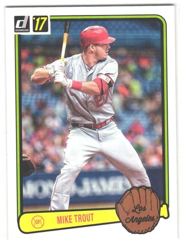 Mike Trout #RV-15 2017 Panini Donruss Retro Variations 1983 card
