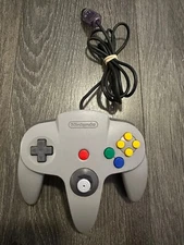 Nintendo 64 N64 OEM Authentic Video Game Remote Controller Gray NUS-005
