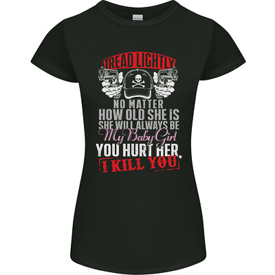 Tread Lightly Protective Dad Vatertag Damen Petite Cut T-Shirt