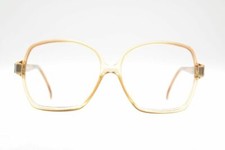 Vintage Terri Brogan 8791 Optyl Yellow Brown Oval Glasses Frame NOS